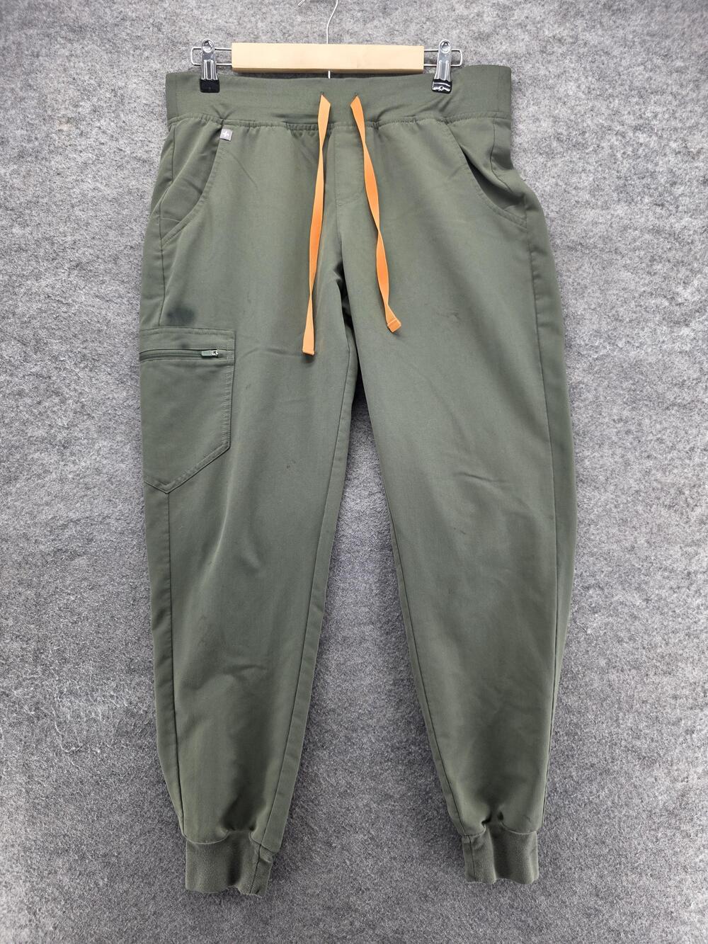 FIGS Pants Mens M Green Joggers Twill Drawstring Pockets Zamora Technical